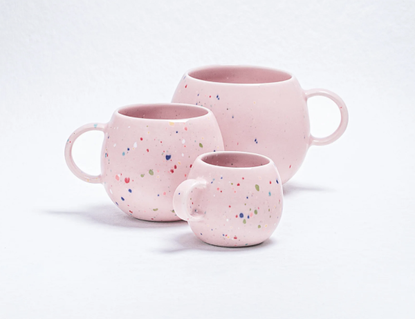 New Party Medium Ball Mug Pink 250ml